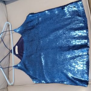 Sequin blue top ptp18 gorgeous